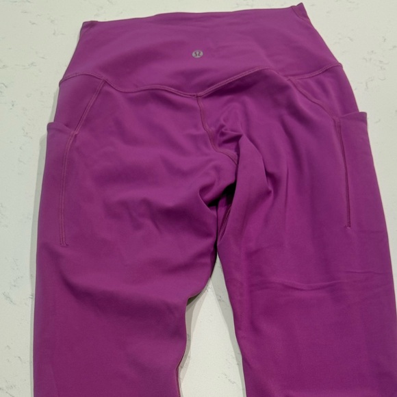 Lululemon Align High-Rise 25” with Pockets Vivid Plum Double-Lined Leggings - Picture 8 of 14